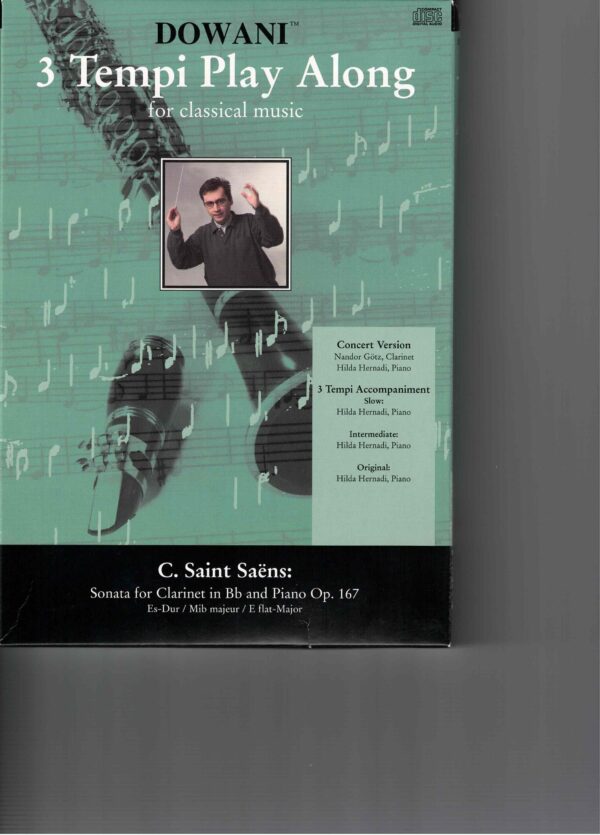 Camille Saint-saëns | Sonata for Clarinet and Piano Op. 167 CD playalong | Dowani